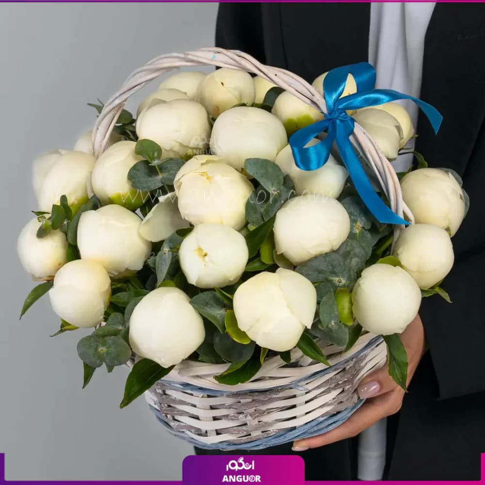 سبد گل پیونی هوری — تصویر ۲