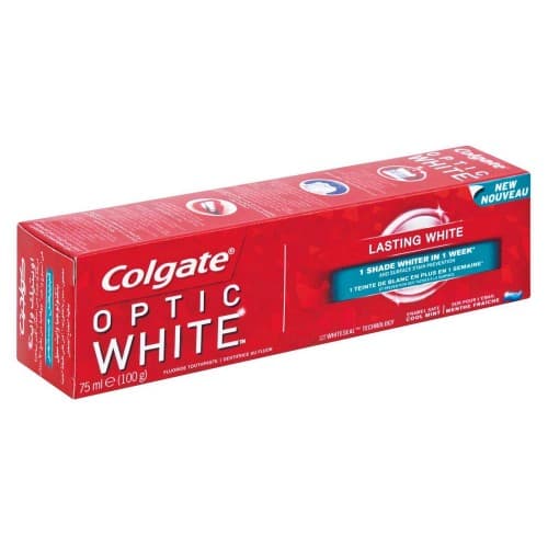 خمیر دندان کلگیت Colgate مدل Optic White Lasting white حجم 100 میل — تصویر ۲