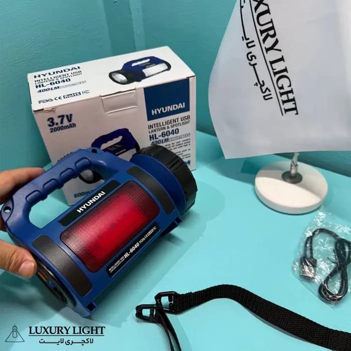چراغ قوه لیتیومی هیوندای مدل HL-6040 — تصویر ۶