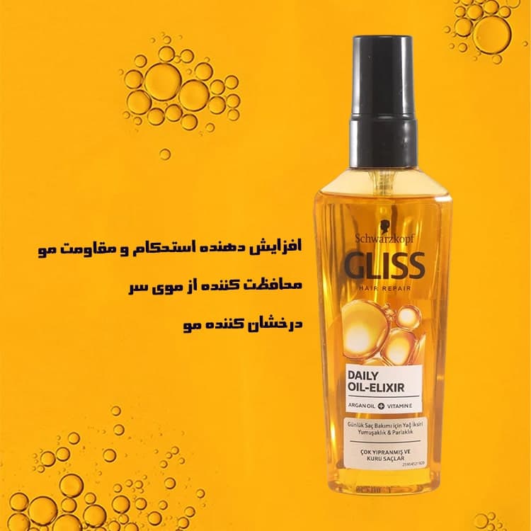 سرم موی آرگان گلیس 75میل — تصویر ۶