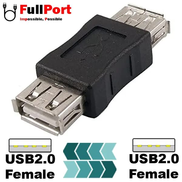 کوپلر مبدل USB2 ماده به USB2 ماده — تصویر ۲