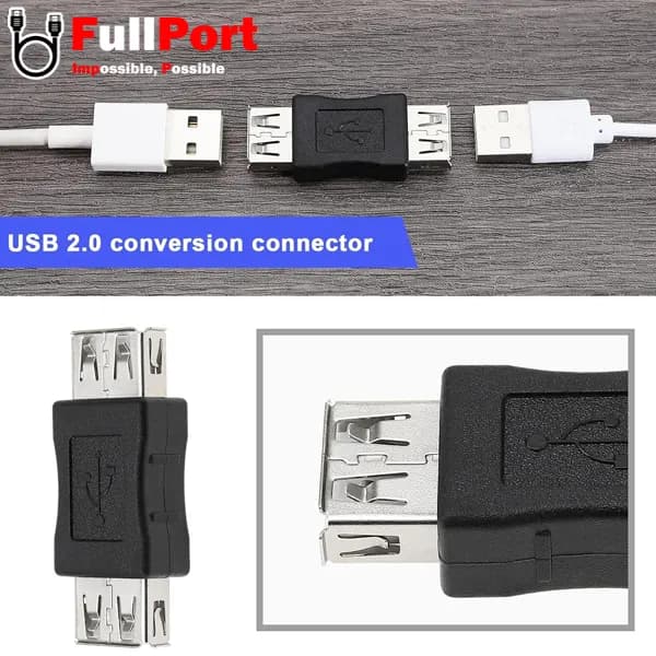 کوپلر مبدل USB2 ماده به USB2 ماده — تصویر ۸