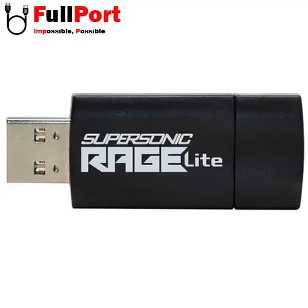 فلش پاتریوت مدل SUPERSONIC RAGE LITE PEF64GRLB32U USB3.2 Gen.1 با ظرفیت 64 گیگابایت — تصویر ۴