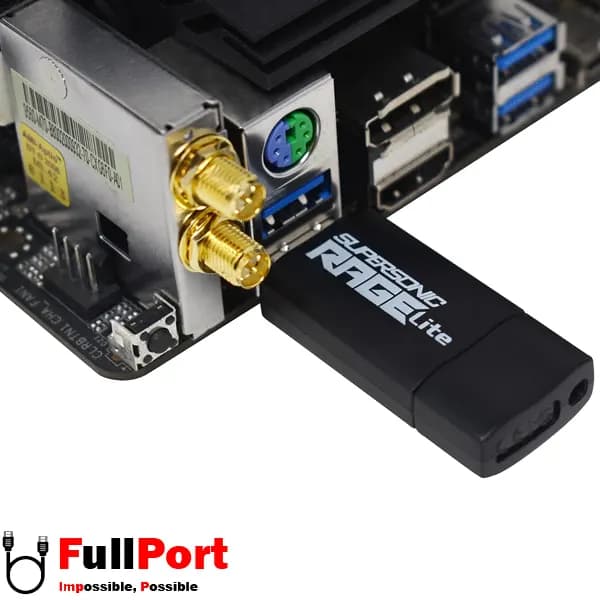 فلش پاتریوت مدل SUPERSONIC RAGE LITE PEF64GRLB32U USB3.2 Gen.1 با ظرفیت 64 گیگابایت — تصویر ۵