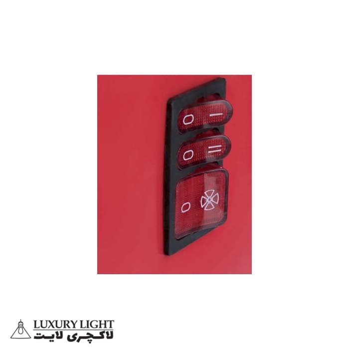 بخاری برقی 5 شعله فن دار آراسته مدل EFHA2200 — تصویر ۵