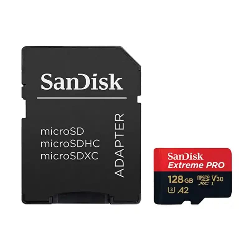 کارت حافظه میکرو ۱۲۸ گیگ سن دیسک SanDisk Extreme Pro V30 U3 A2 C10 200MB/s — تصویر ۲