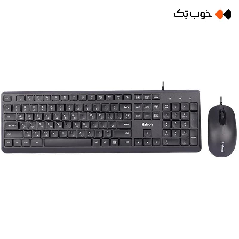 کیبورد و ماوس باسیم هترون مدل HKC215