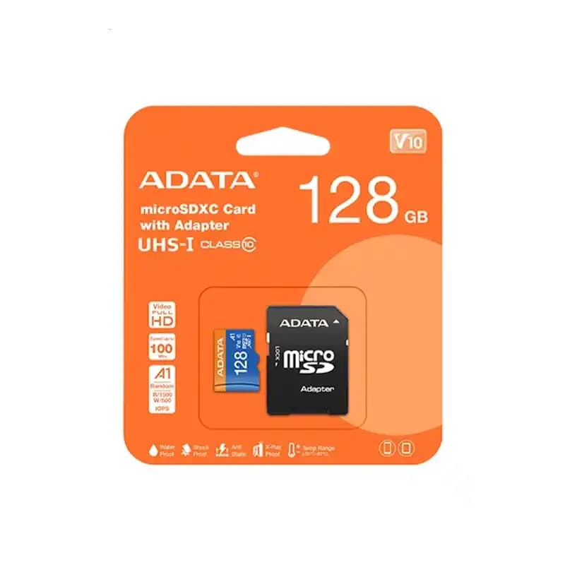 کارت حافظه ای دیتا ۱۲۸ گیگ ADATA Premier 100MB/s همراه با خشاب — تصویر ۳