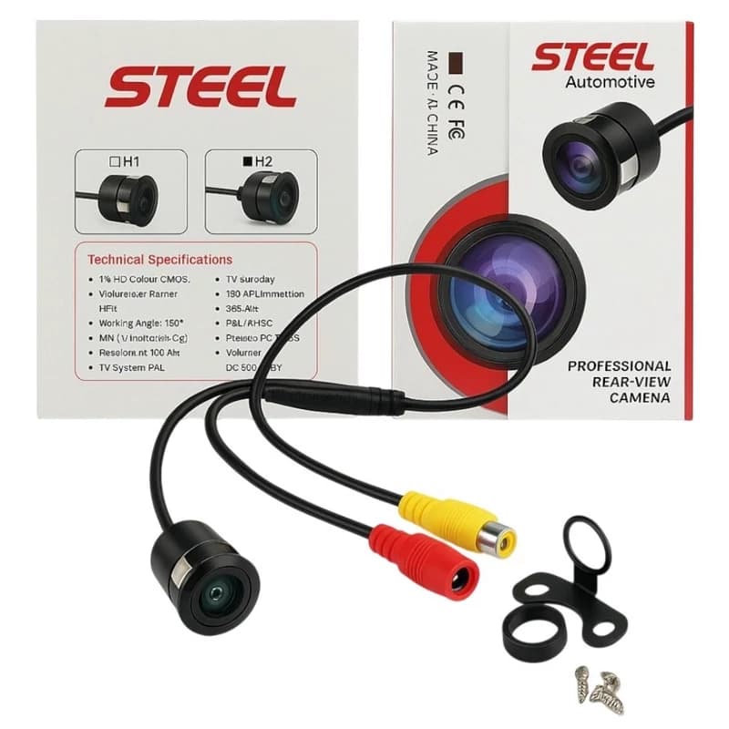 دوربین دنده عقب AHD برند Steel مدل H2 کد کالا 341 — تصویر ۲