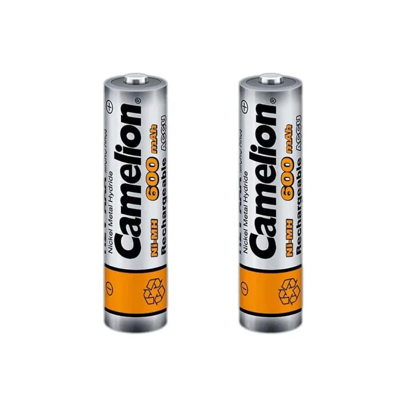 باتری 2 تایی نیم قلمی شارژی کملیون Camelion ACCU 600mAh