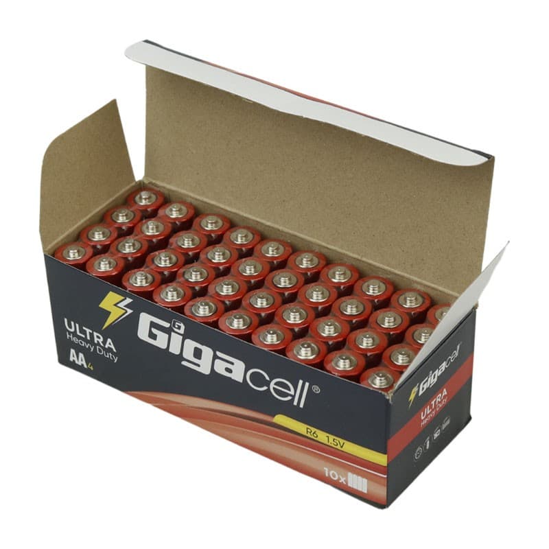 باتری چهارتایی قلمی Gigacell Ultra Heavy Duty R6 1.5V AA شرینگ — تصویر ۴