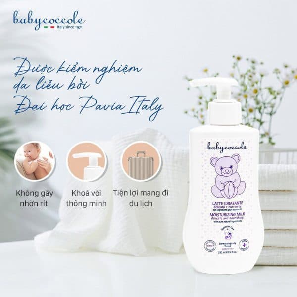 لوسیون مرطوب کننده 250 میل بی بی کوکول بنفش Baby coccole — تصویر ۵