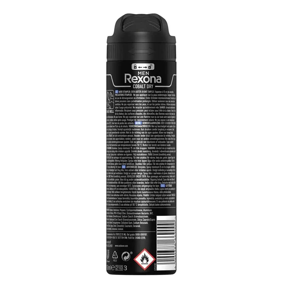 اسپری ضد تعریق مردانه رکسونا مدل Cobalt Dry حجم 150 میل — تصویر ۷