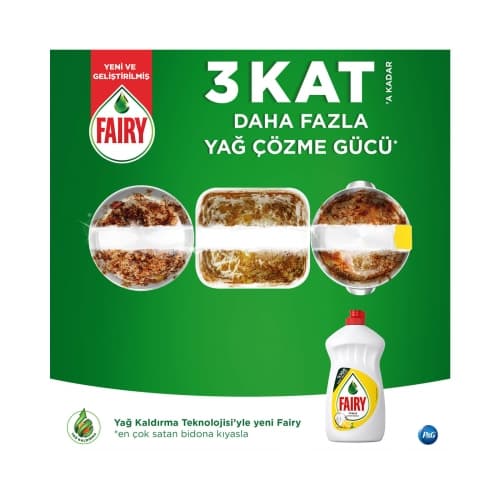 مایع شستشوی دستی ظروف فیری با رایحه لیمویی حجم 1350 میلی — تصویر ۲