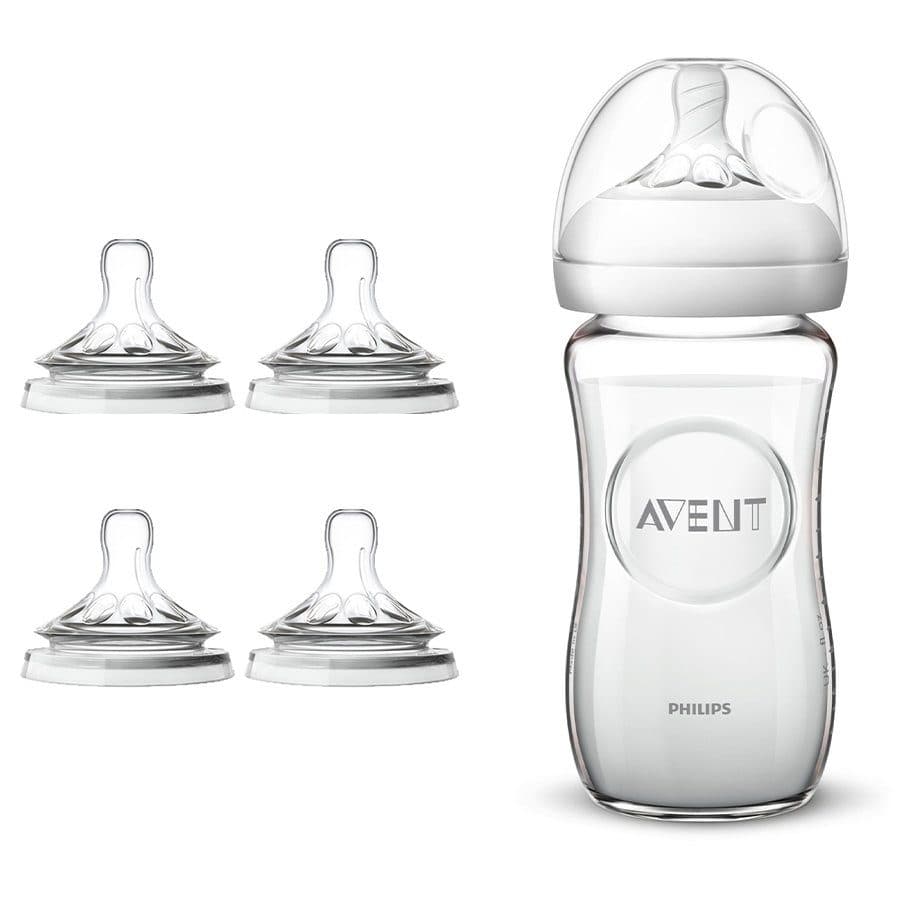 شیشه شیر نچرال پیرکس سه قطره ای 240 میلی لیتر اونت avent scy933/01 — تصویر ۹