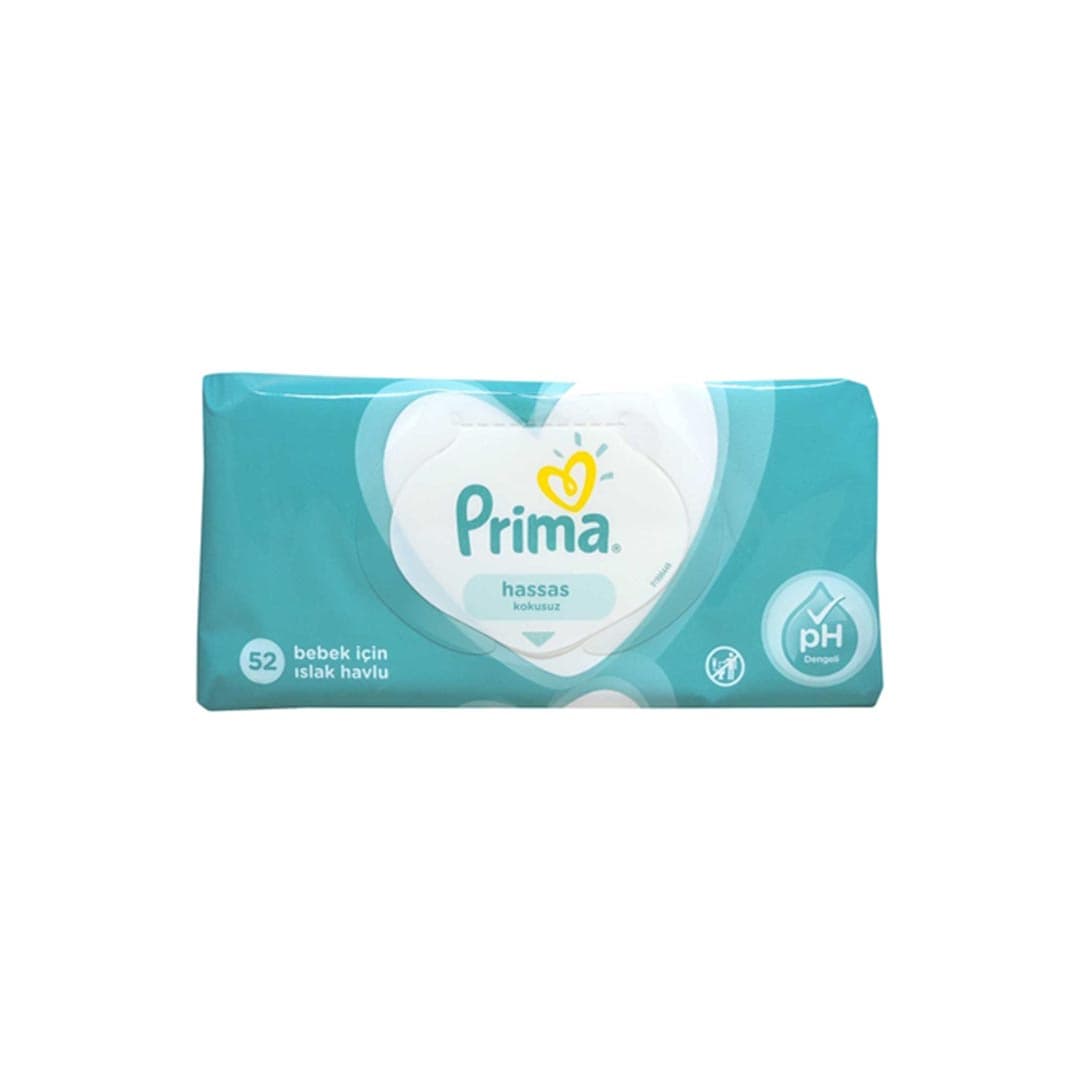 دستمال مرطوب پوست های حساس پریما بسته 52 عددی Prima — تصویر ۶