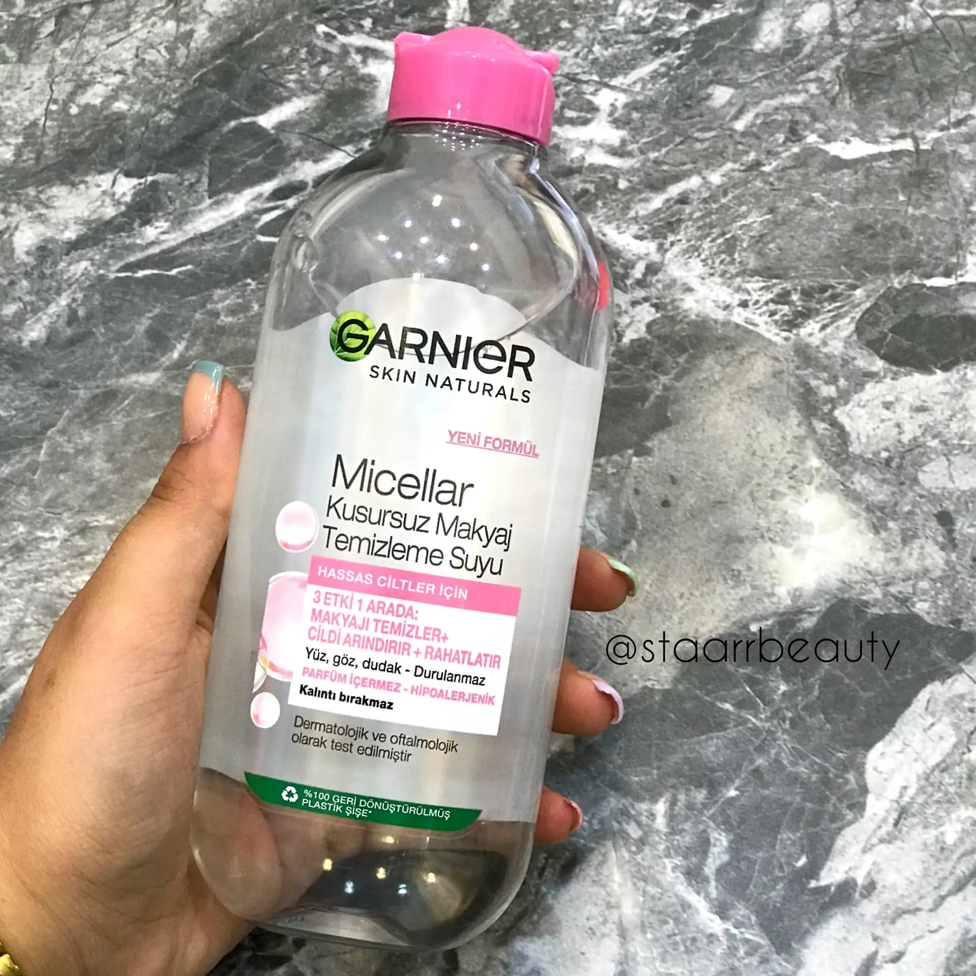 میسلار واتر گارنیر صورتی پوست حساس Micellar Cleans