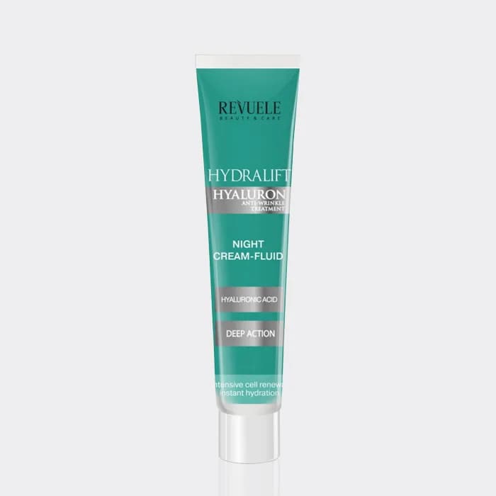 کرم شب هیدرالیفت رووله مدل Revuele hydralift hayluron Night cream-Fluid