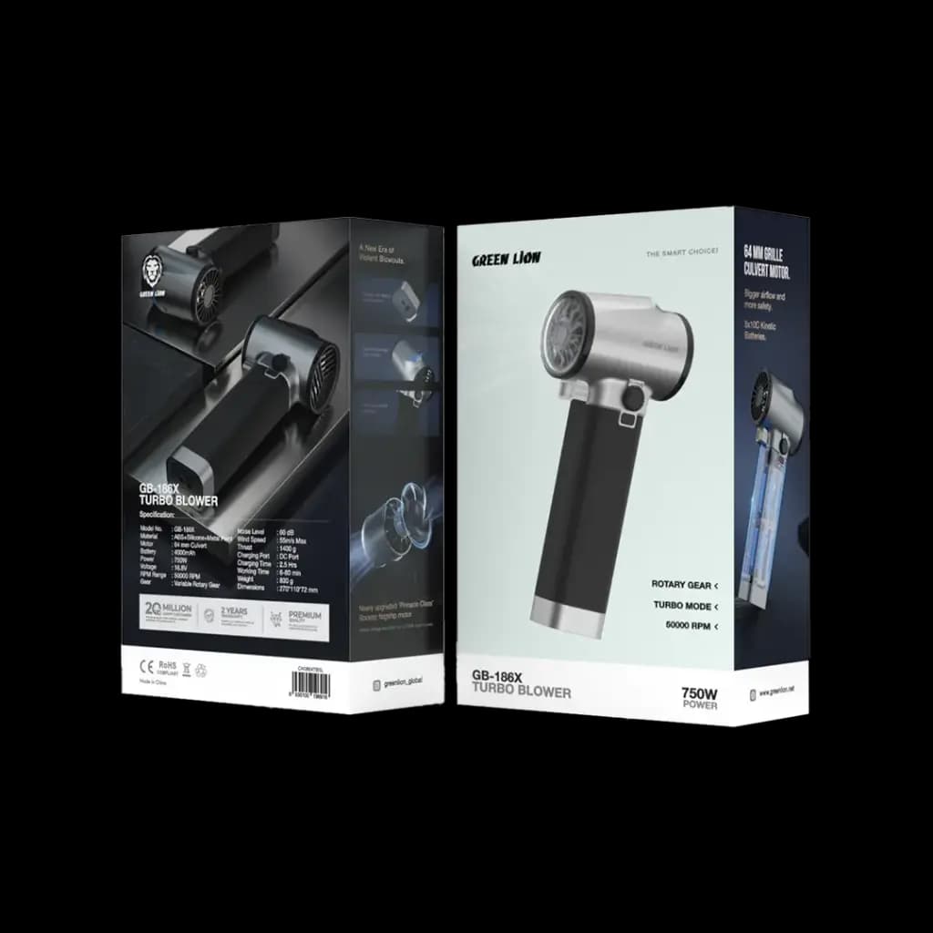 جت فن دمنده باد 750 وات گرین لاین مدل Green Lion GB-186X Turbo Blower — تصویر ۲