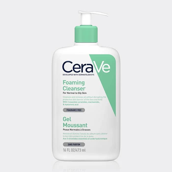 شوینده پوست نرمال تا چرب سراوی مدل Cerave Foaming Cleanser for normal to oily skin — تصویر ۲