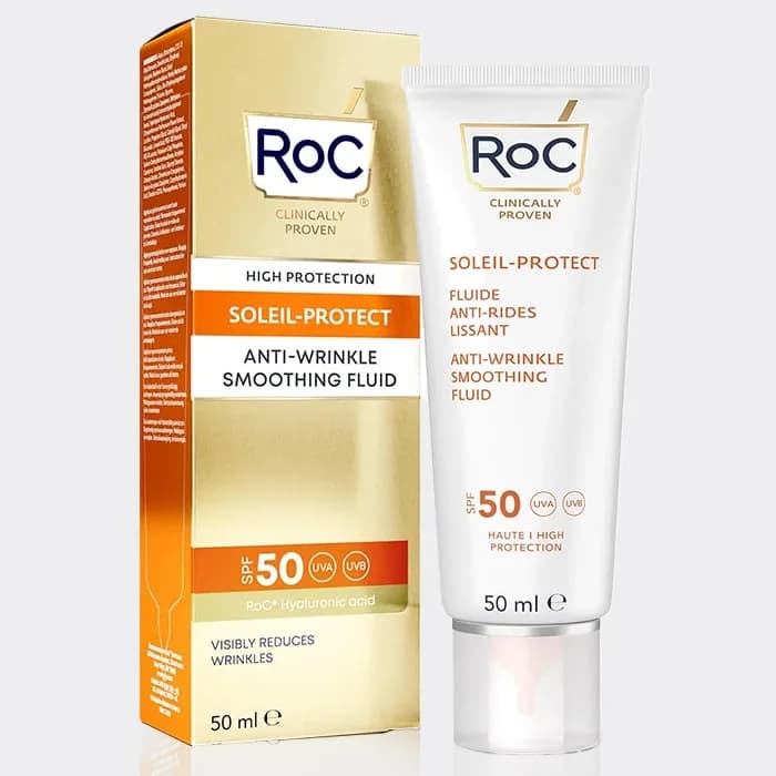 ضدآفتاب ضدچروک و جوانساز راک 50 میل مدل Roc Soleil-protect Anti-wrinkle Smoothing Fluid — تصویر ۲