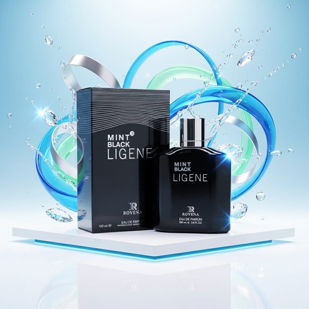 عطر ادکلن مردانه مون بلان لجند روونا فرانسه مدل مینت بلک لیجن (Rovena Mint Black Ligene) حجم 100 میل — تصویر ۱۰