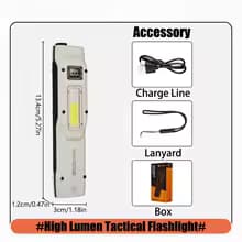 چراغ قوه شارژی یامو Yemao مدل PORTABLE EDC LIGHT YM-M28 — تصویر ۲
