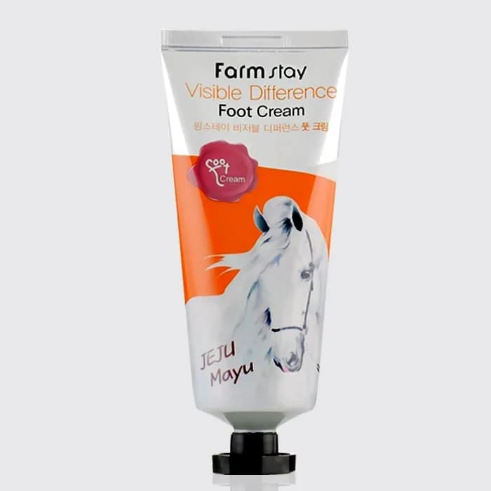 کرم پا روغن اسب فارم استی مدل Farm Stay Visible Difference Foot Cream (jeju maya) — تصویر ۳