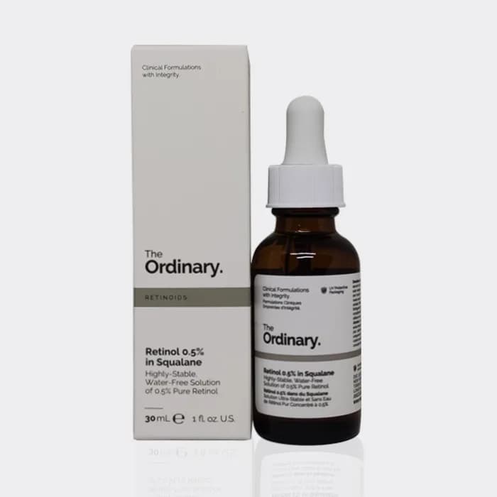 سرم رتینول 0/5 % اوردینری ۳۰ میل مدل The Ordinary Retinol 0.5% In Squalane