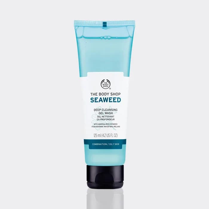 شوینده سیوید(جلبک دریایی) بادی شاپ 125 میل مدل The Body Shop Seaweed Deep cleansing Gel Wash — تصویر ۲