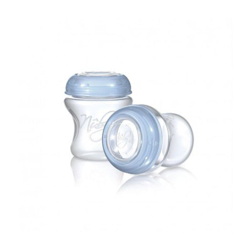 انباره شیر 2 عددی 240ml سر سیلیکونی نابی مدل nuby 67627 — تصویر ۴