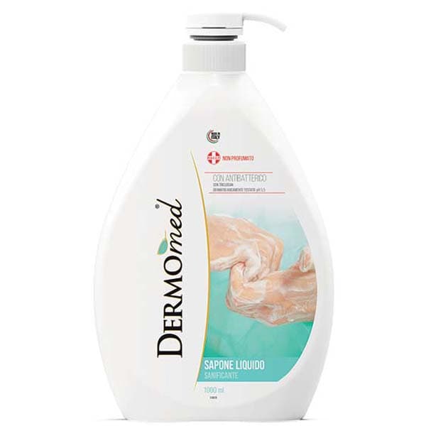 مایع دستشویی آنتی باکتریال درمومد مدل SAPONE LIQUIDO حجم 1 لیتری — تصویر ۳