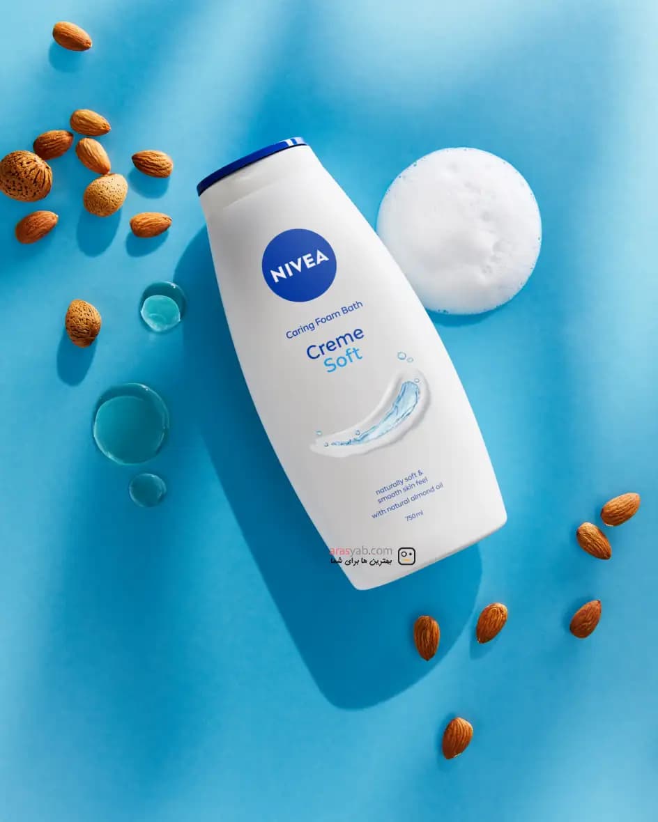 شامپو بدن نیوآ مدل کرم سافت CREME SOFT اصل آلمان حجم 750 میلی — تصویر ۶