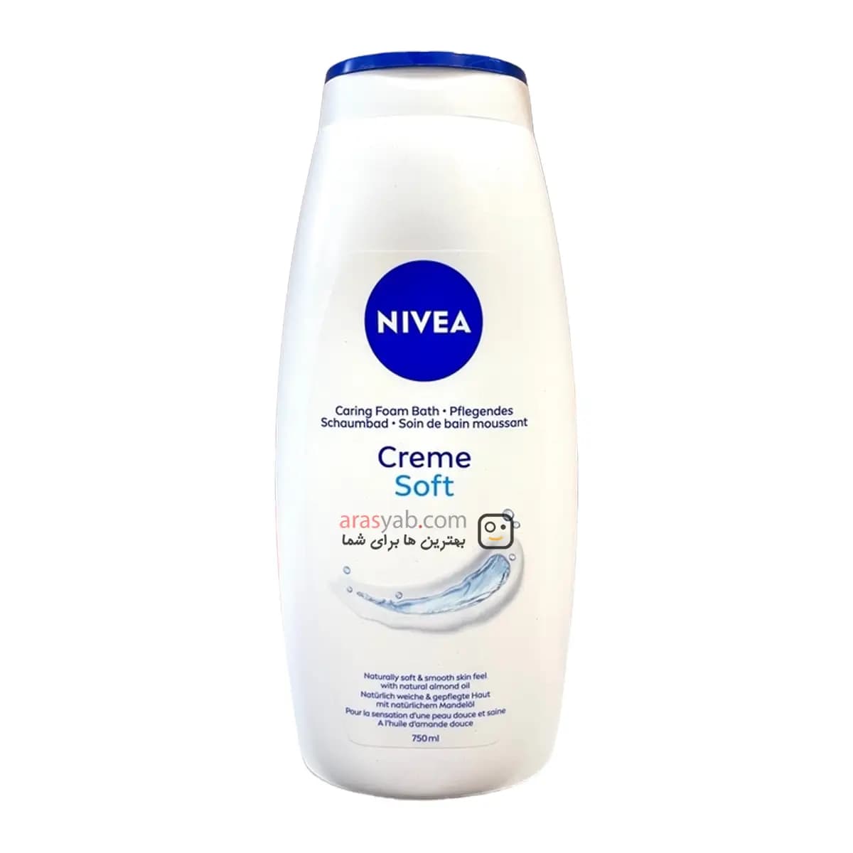 شامپو بدن نیوآ مدل کرم سافت CREME SOFT اصل آلمان حجم 750 میلی — تصویر ۵