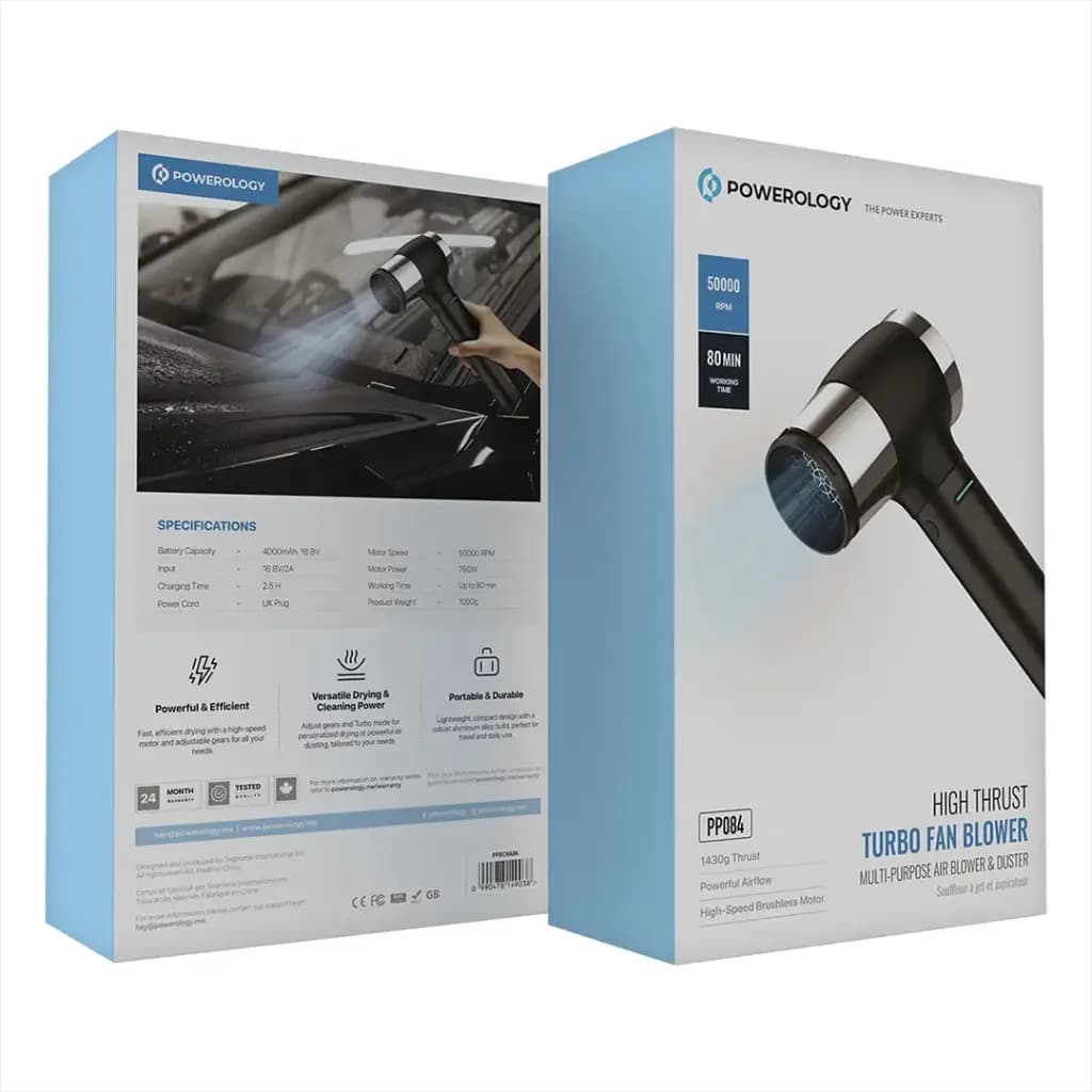 جت فن دمنده باد 750 وات پاورولوژی Powerology Turbo Fan PPBCHA84 — تصویر ۸