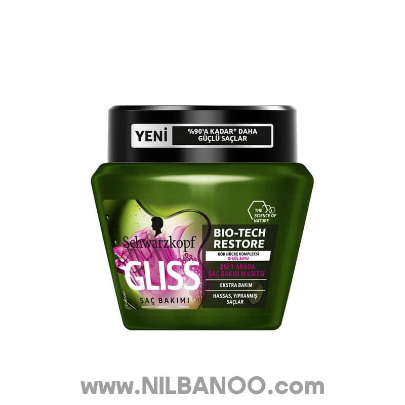 ماسک بازسازی کننده گلیس مدل Bio-Tech Restore حجم 300 میلی — تصویر ۳
