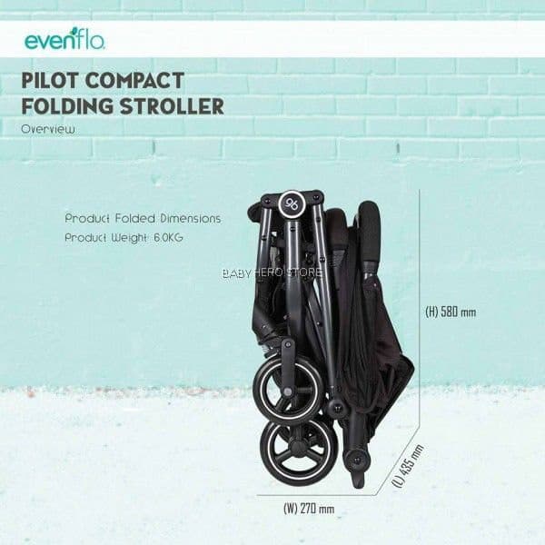 کالسکه هواپیمایی ایون فلو evenflo مدل GB Pilot Compact — تصویر ۳
