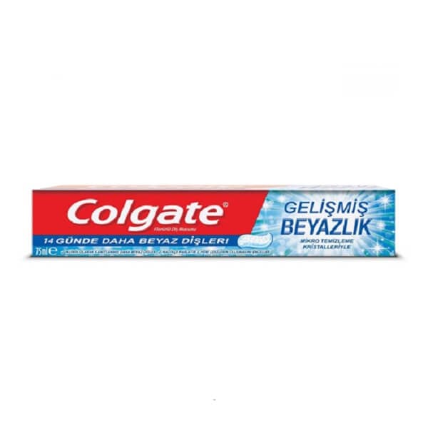 خمیردندان سفید کننده Advanced White Colgate حجم 75 میلی — تصویر ۲