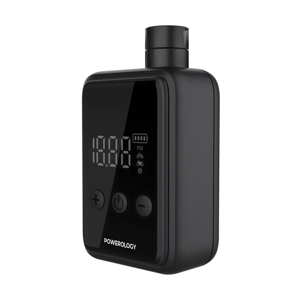 پمپ باد و کمپرسور شارژی سوپر کامپکت پاورولوژی مدل Powerology Super Compact Tire Inflator – P25CMAPBK — تصویر ۱۰