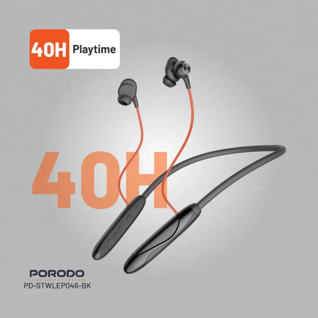 هندزفری بلوتوثی گردنی پرودو مدل Echo Flex Magnetic Buds Hall-Switch Technology -PD-STWLEP046 — تصویر ۷