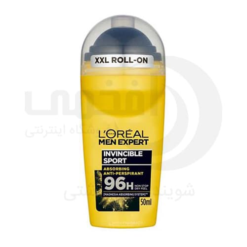 مام رول ضد تعریق مردانه لورآل سری Men Expert مدل Invincible Sport — تصویر ۴