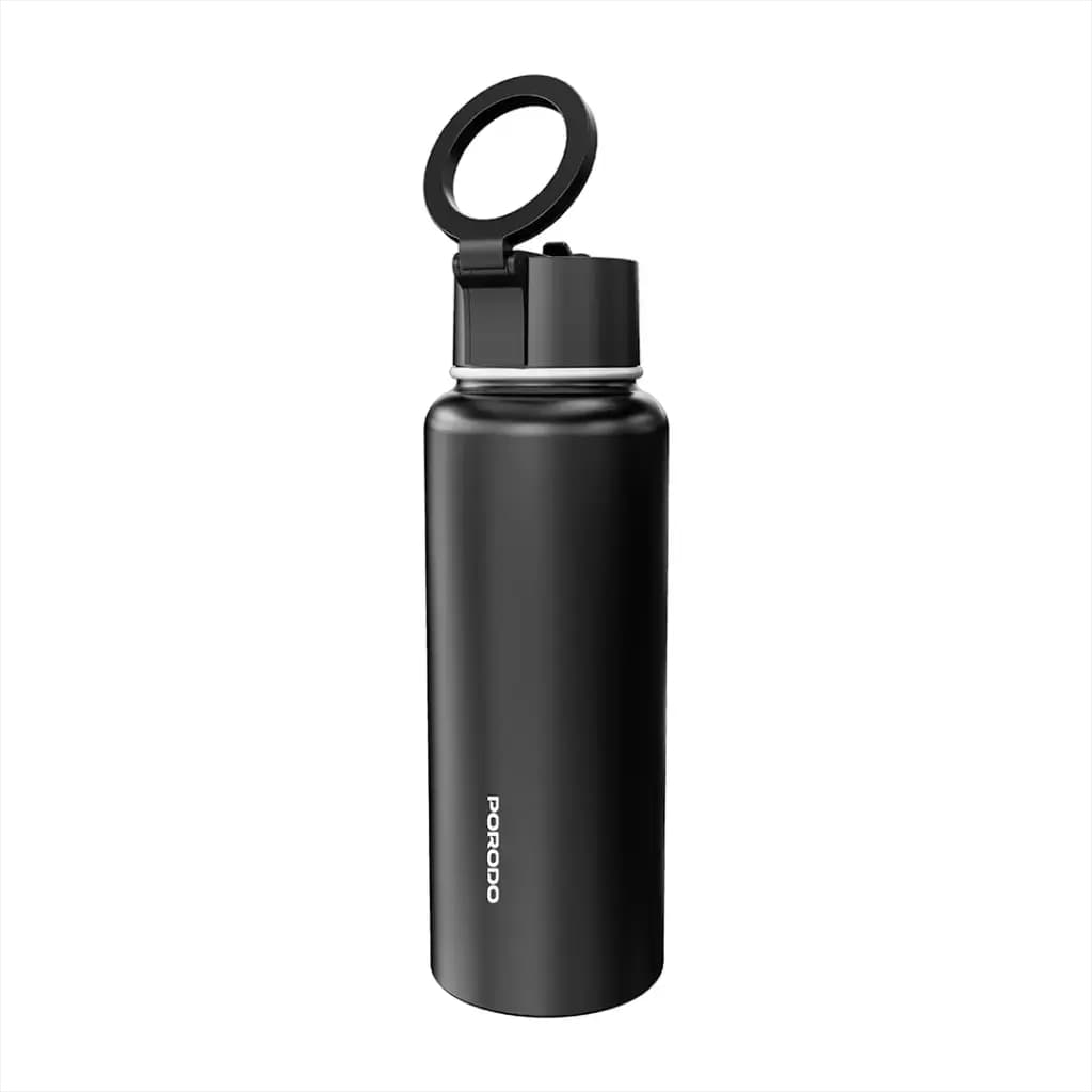 بطری آب استیل پرودو همراه با هولدر مگنتی گوشی مدل MAGNETIC MOUNT با ظرفیت 1 لیتر — تصویر ۳