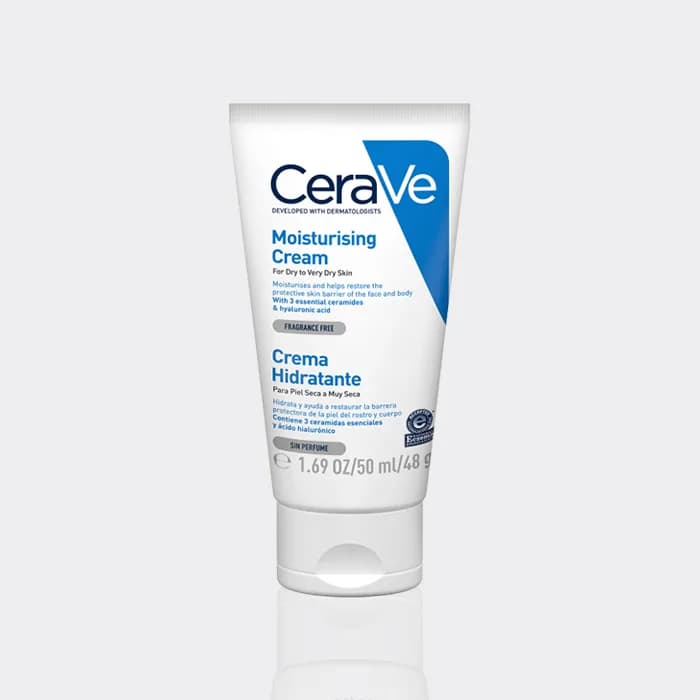 مرطوب کننده و آبرسان پوست خشک و خیلی خشک سراوی 50 میل مدل Moisturizing Cream Dry to Very Dry Skin — تصویر ۲