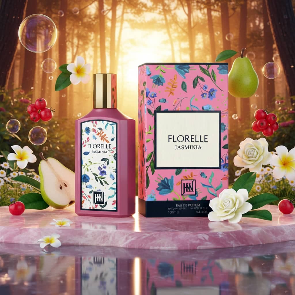 عطر ادکلن زنانه گوچی فلورا گورجس گاردنیا جانوین جکوینز مدل فلورل جاسمین (Jackwins Gucci Flora Gorgeous Gardenia) حجم 100 میل — تصویر ۱۲