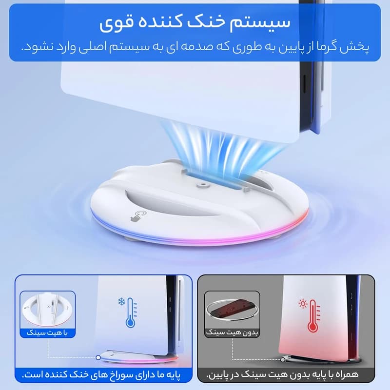 پایه نگهدارنده پلی استیشن 5 مدل Ipega PG-P5S025S — تصویر ۷