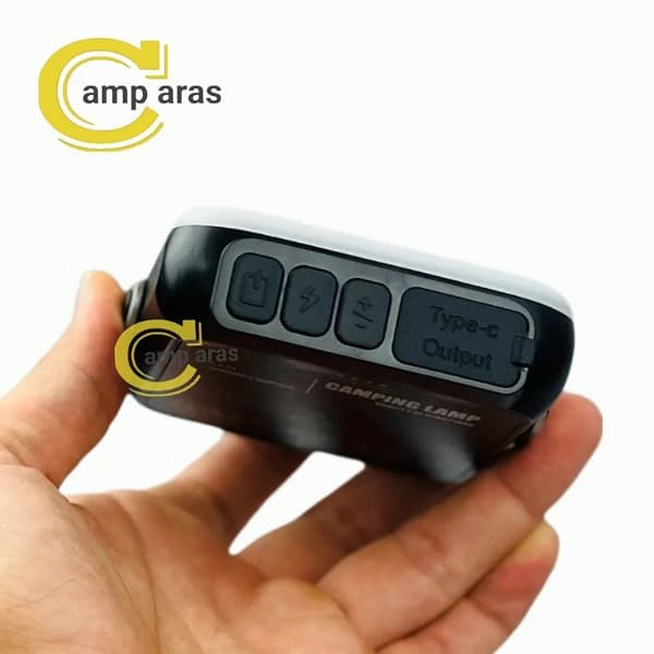 چراغ چادر شارژی اسمال سان مدل SMALL SUN C12L پاوربانک دار — تصویر ۴
