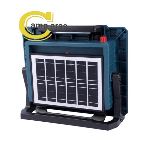 پروژکتور شارژی خورشیدی 400 وات W8109-2 پاوربانک دار — تصویر ۲