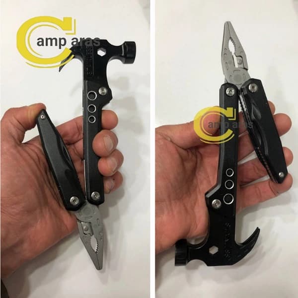 ابزار چندکاره چکش تاشو مدل STAINLESS RC35 ضد زنگ — تصویر ۴