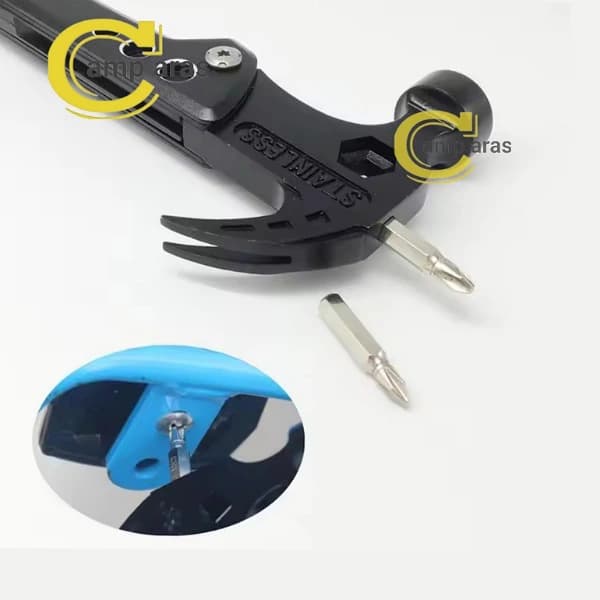 ابزار چندکاره چکش تاشو مدل STAINLESS RC35 ضد زنگ — تصویر ۳