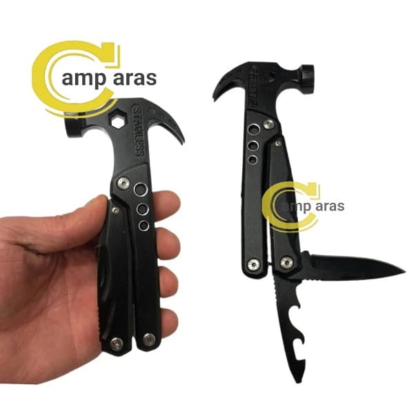 ابزار چندکاره چکش تاشو مدل STAINLESS RC35 ضد زنگ — تصویر ۸